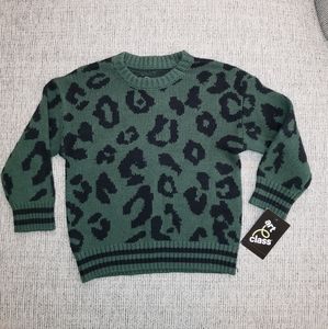 Girls Cheetah Print Sweater 2T